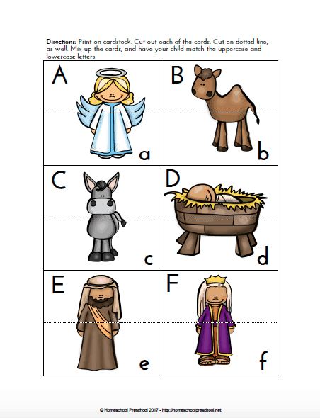 Nativity Themed Preschool Learning Pack