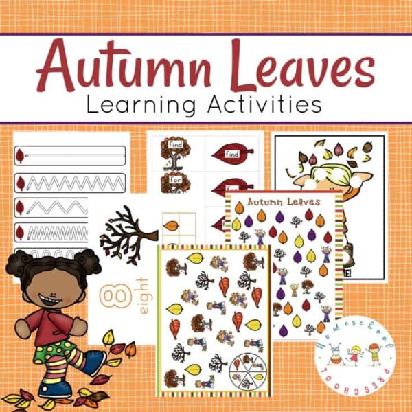 Preschool Leaf Theme Math and Literacy Fun