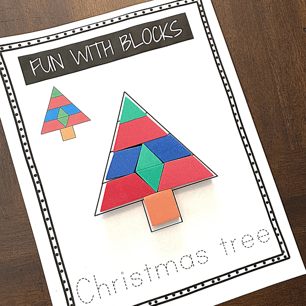 Christmas Pattern Block Printables