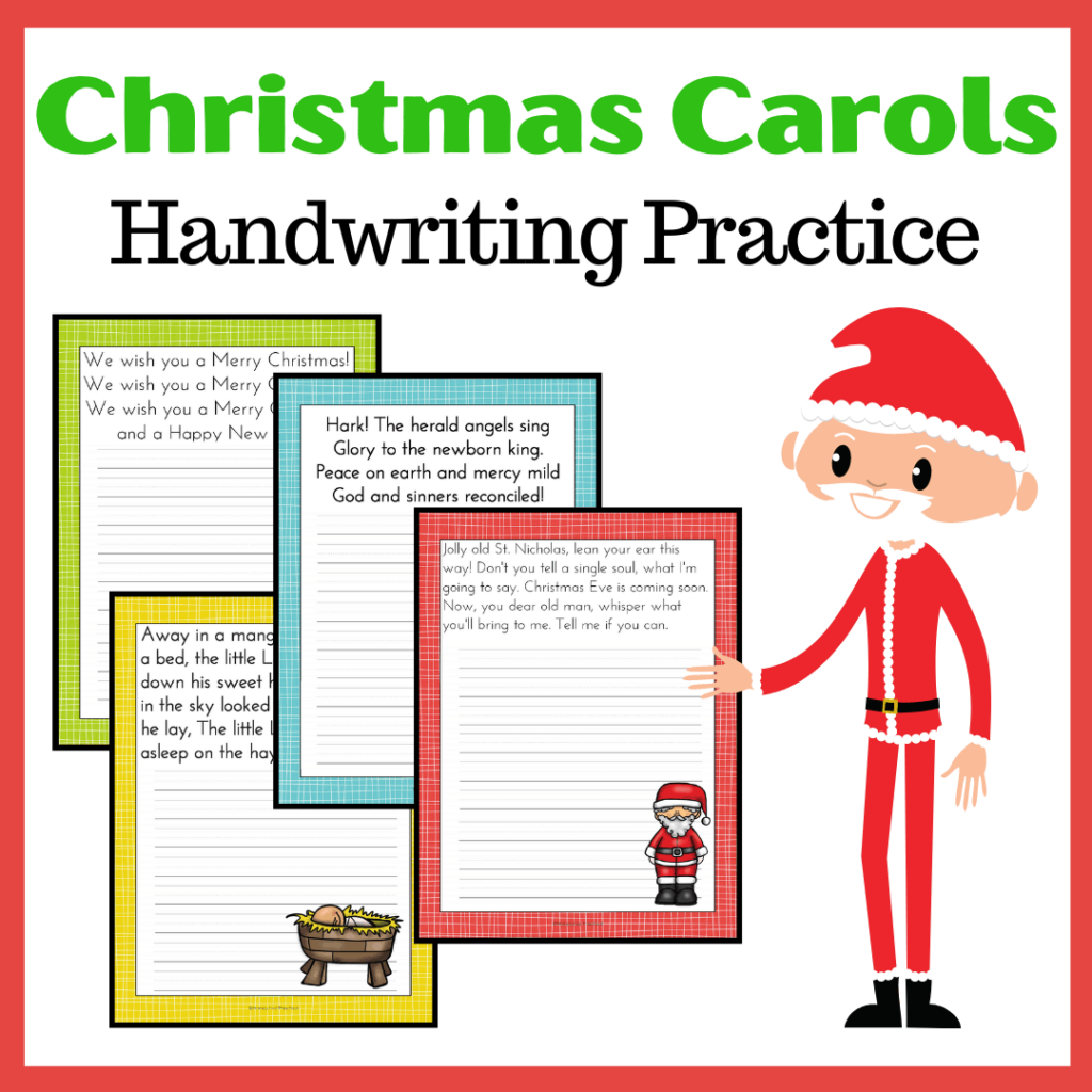 Christmas Carols Handwriting Practice
