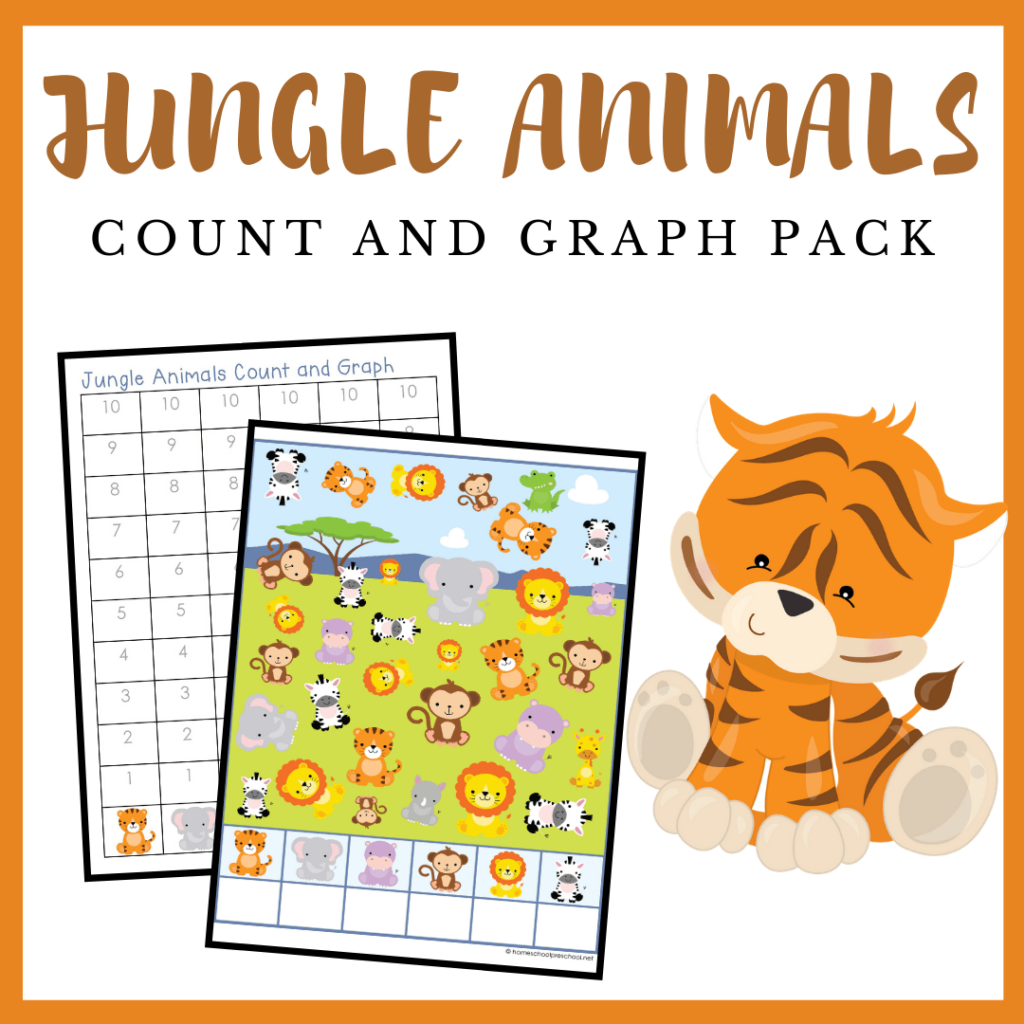 Jungle Animals Count and Graph