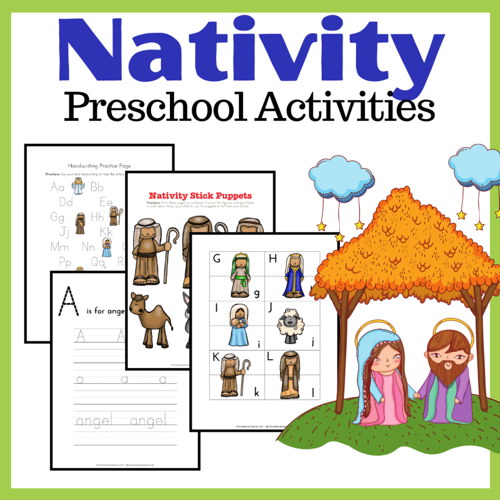 Nativity Themed Preschool Learning Pack