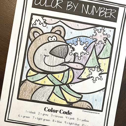 Four Seasons Color By Number Worksheets