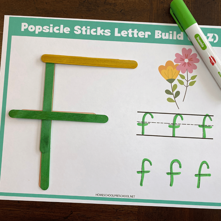 Craft Stick Letter Mats