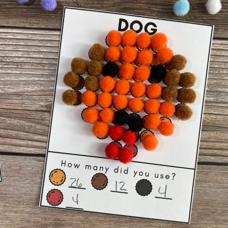 Pet Shop Pom Pom Mats – Homeschool Preschool Shop