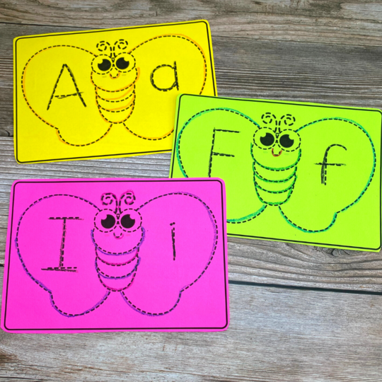 Butterfly Letter Tracing Cards – Homeschool Preschool Shop