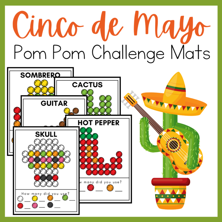 Cinco de Mayo Pom Pom Mats – Homeschool Preschool Shop