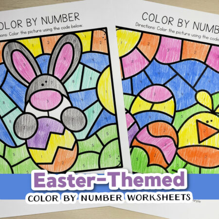 Easter Color by Number Printables