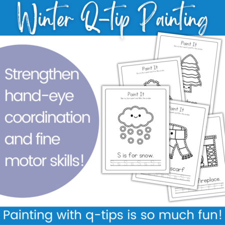 winter-q-tip-painting-feature-450x450 Letter Q Worksheets