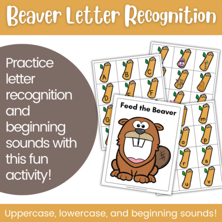 Beaver Letter Recognition Activity