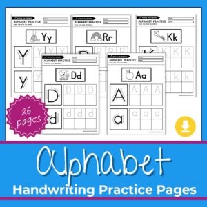 Handwriting Practice Pages – Homeschool Preschool Shop
