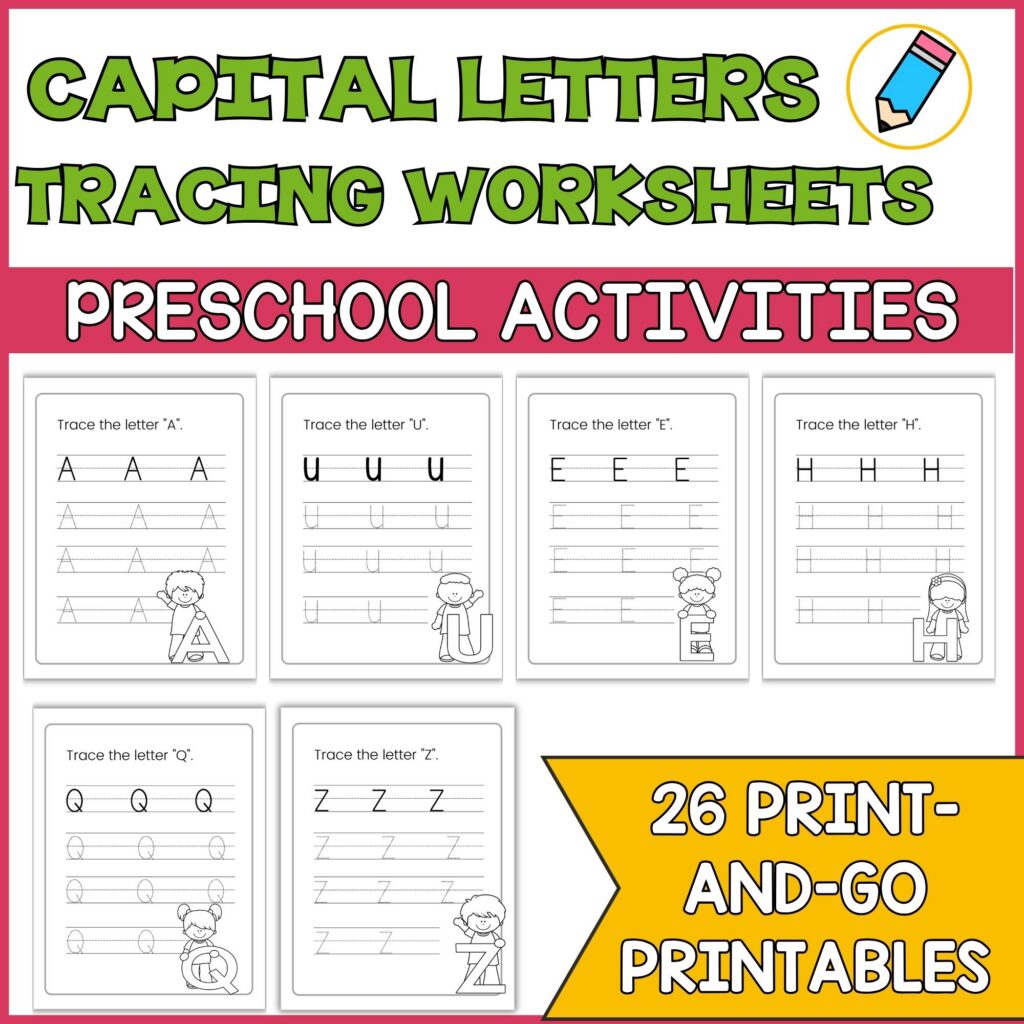 Capital Letter Tracing Worksheets